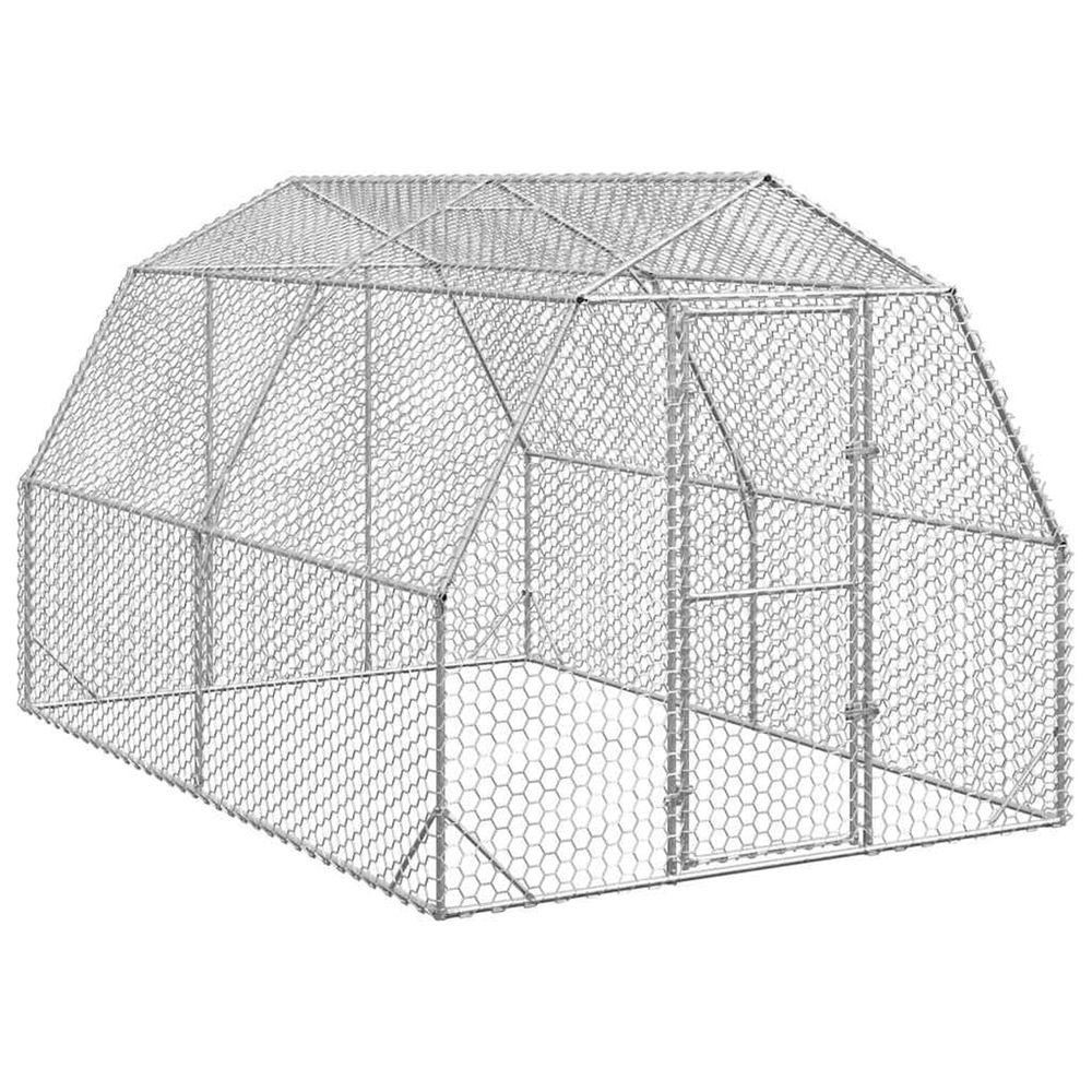 Poulailler 2,5x4x2,25 m acier galvanisé