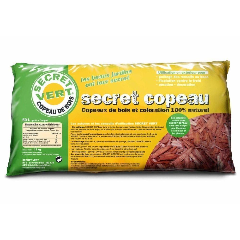 Paillis copeaux rouges 11kg 1 sac de 11 kgs