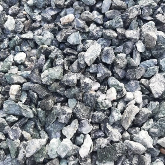 Sac de +/- 800 kg = 10m² gravier de marbre vert 12-16