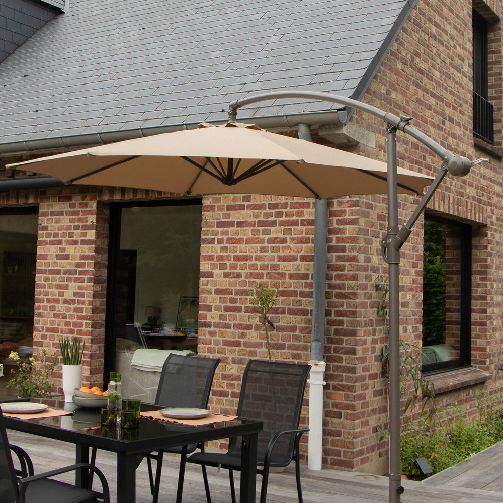 Parasol rond avec pied 270 cm