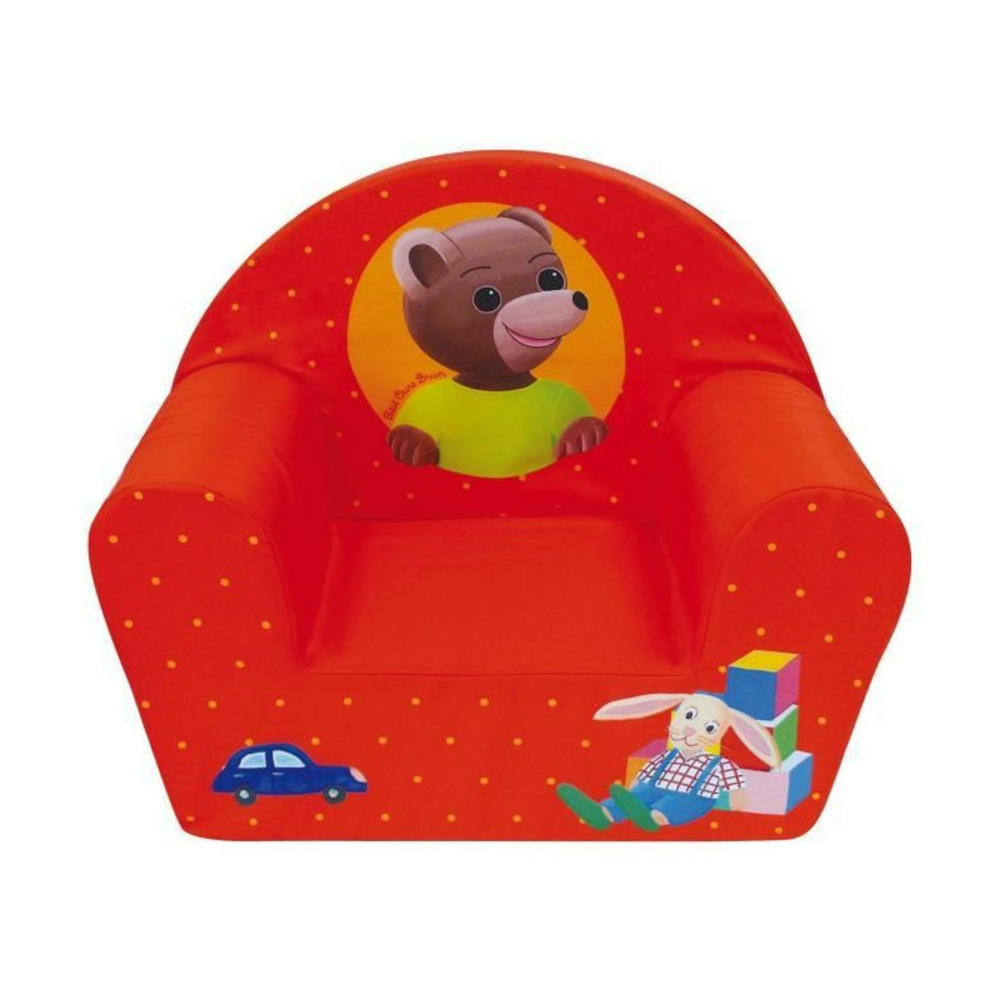 Petit ours brun fauteuil club