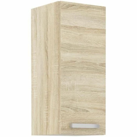 Meuble haut 1 porte battante - chêne sonoma - 30 x 31,6 x 72 cm - lassen