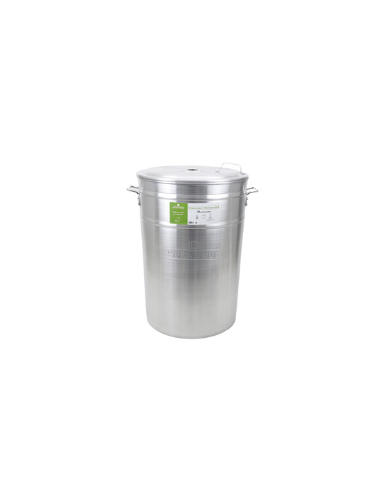 3 cuiseur aluminium - 24 bocaux de 1 l (cuve + couvercle + colonne intérieure + lot de 8 ressorts) - le pratique