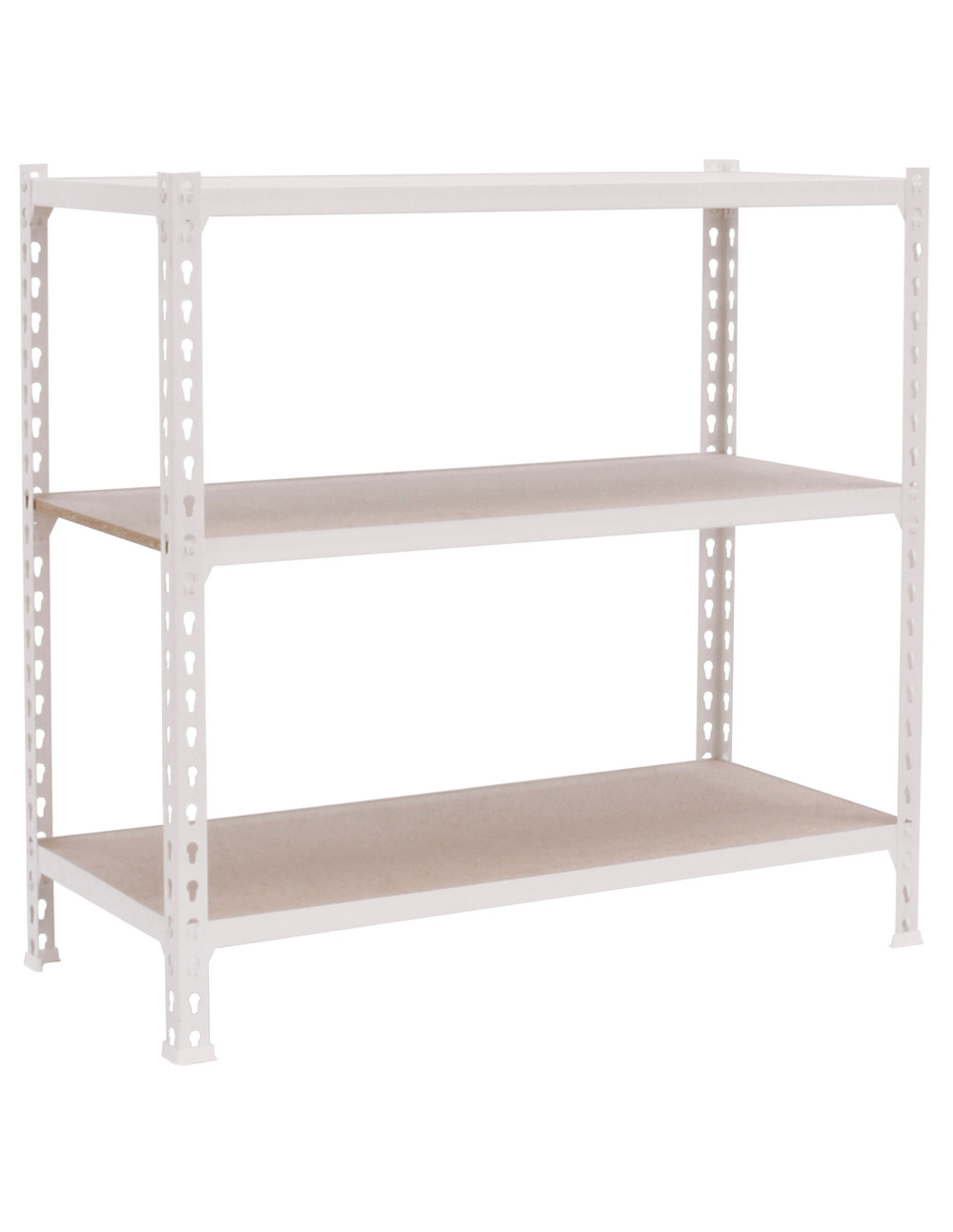 Etagère légère sans vis maderclick plus 3/400 1000 blanc/bois blanc/bois 1000x1000x400 - simonrack
