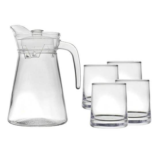 Carafe & 4 verres