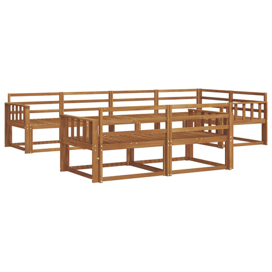 Ensemble de canapés d'extérieur 7 pcs naturel