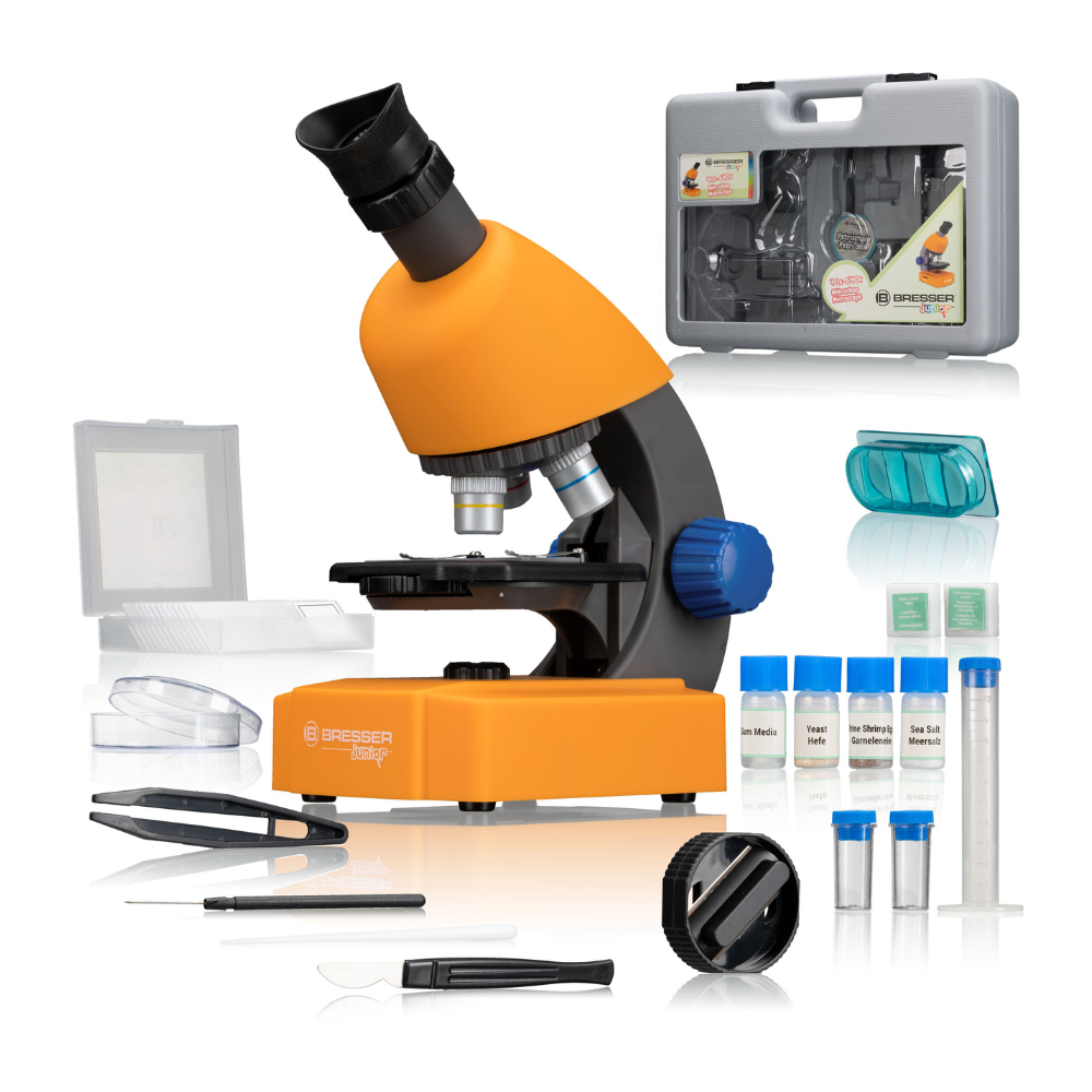 Microscope bresser junior 40x-640x + accessoire et valise rigide