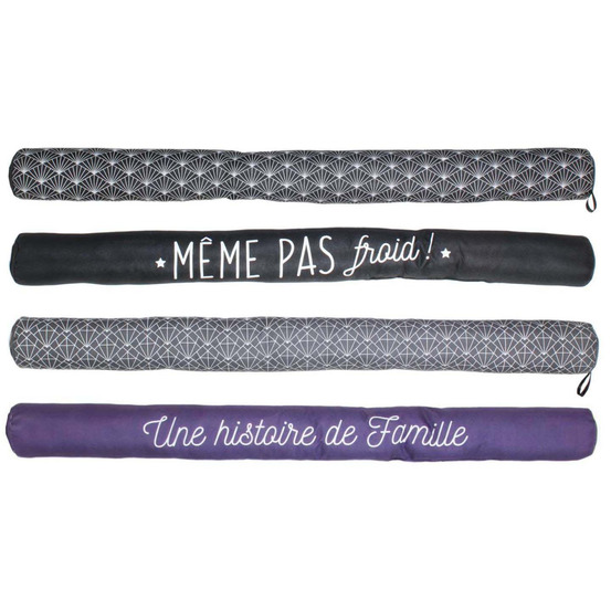 Boudin de porte avec illustrations 80 cm 4 modèles assortis