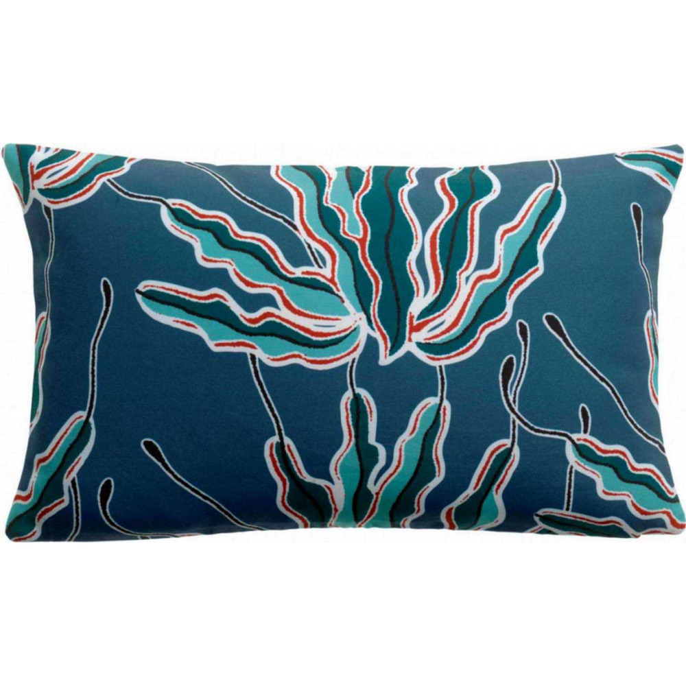 Coussin extérieur imprimé alga indigo 50 x 30 cm