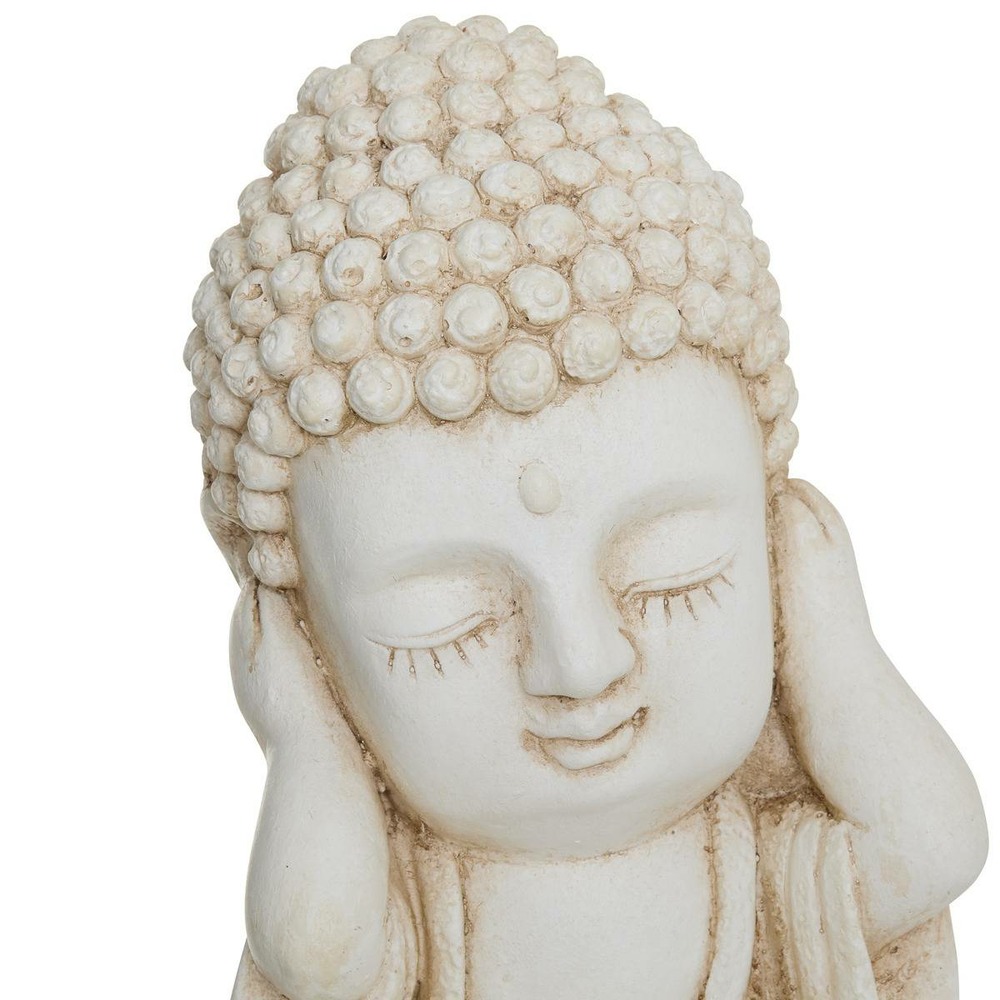 Statuette bouddha ilan blanc