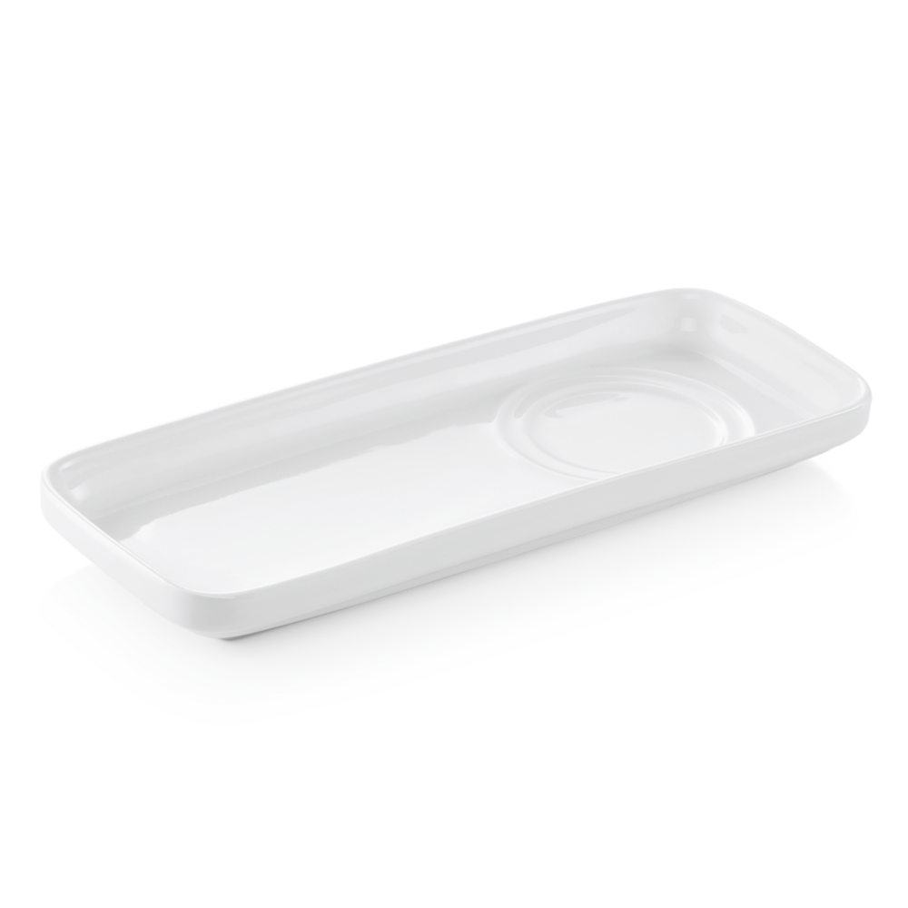 Lot de 6 assiettes longue a grignoter en porcelaine l 235 mm l 90 mm h 25 mm - was germany