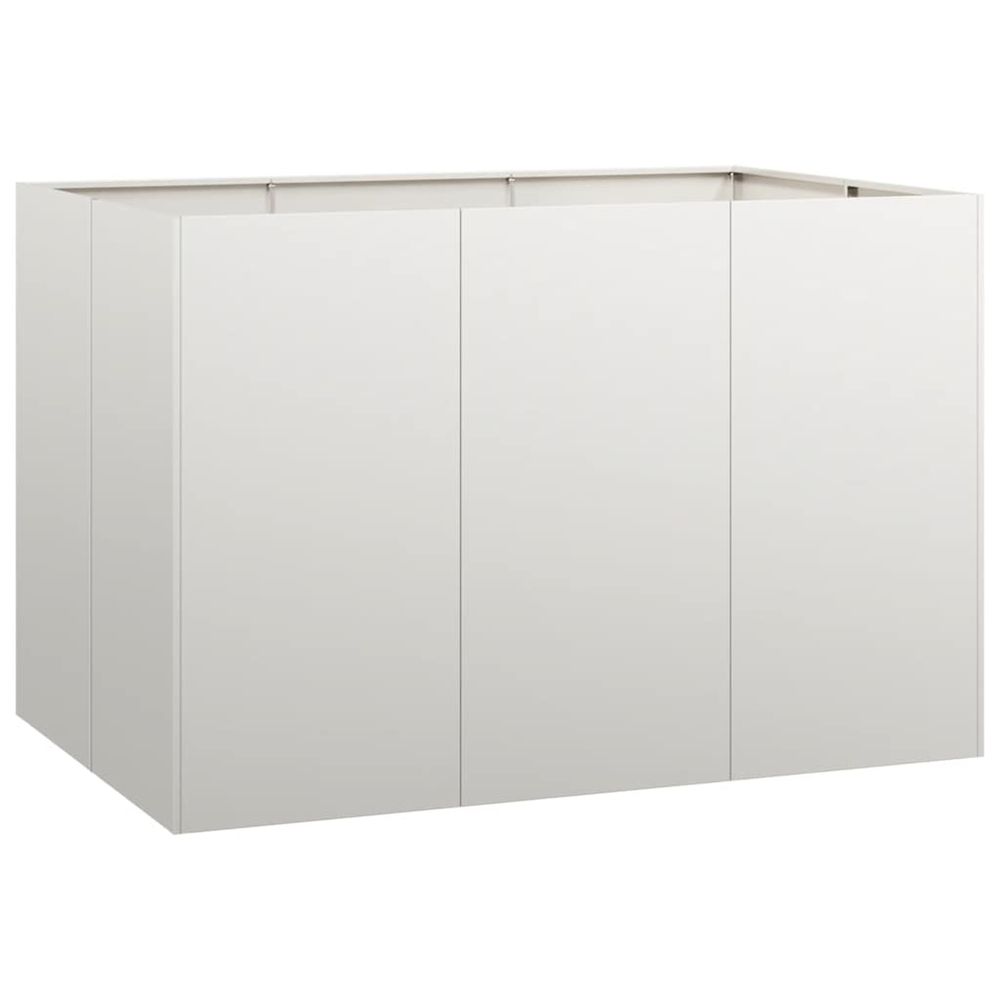 Jardinière d'extérieur 120x80x80 cm acier inoxydable