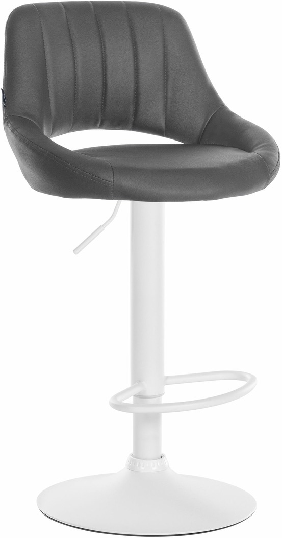 Tabouret de bar milet simili cuir blanc