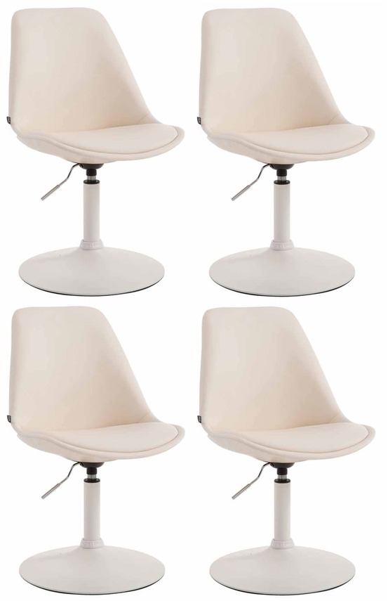 Lot de 4 chaises de salle à manger maverick w en simili cuir