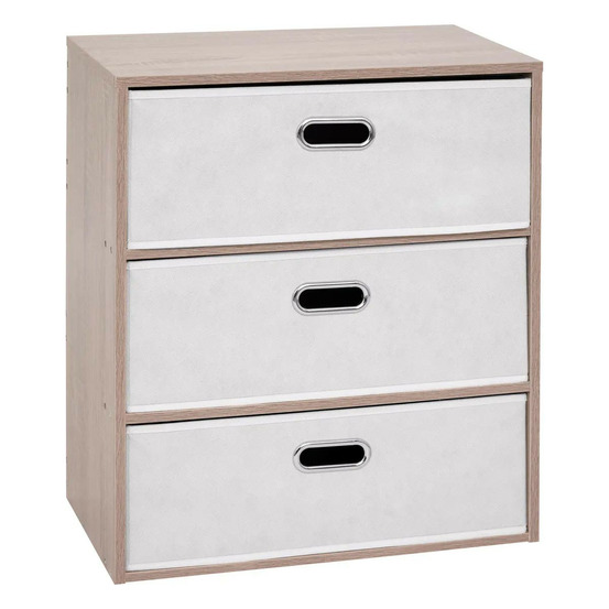 Commode 3 tiroirs paniers