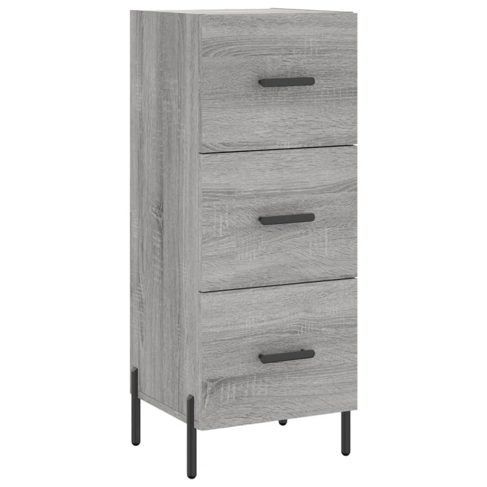 Buffet bahut commode armoire meuble de rangement organisateur cuisine salle de séjour salon sonoma 34,5 x 34 x 90 cm bois d'i