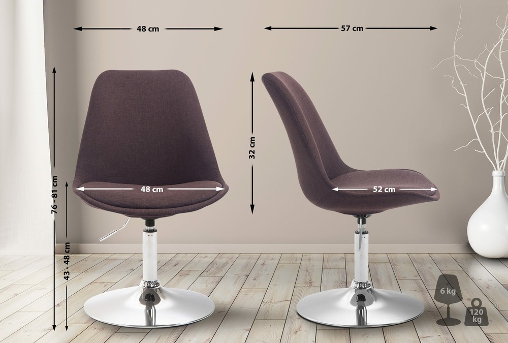 Chaise maverick c en tissu