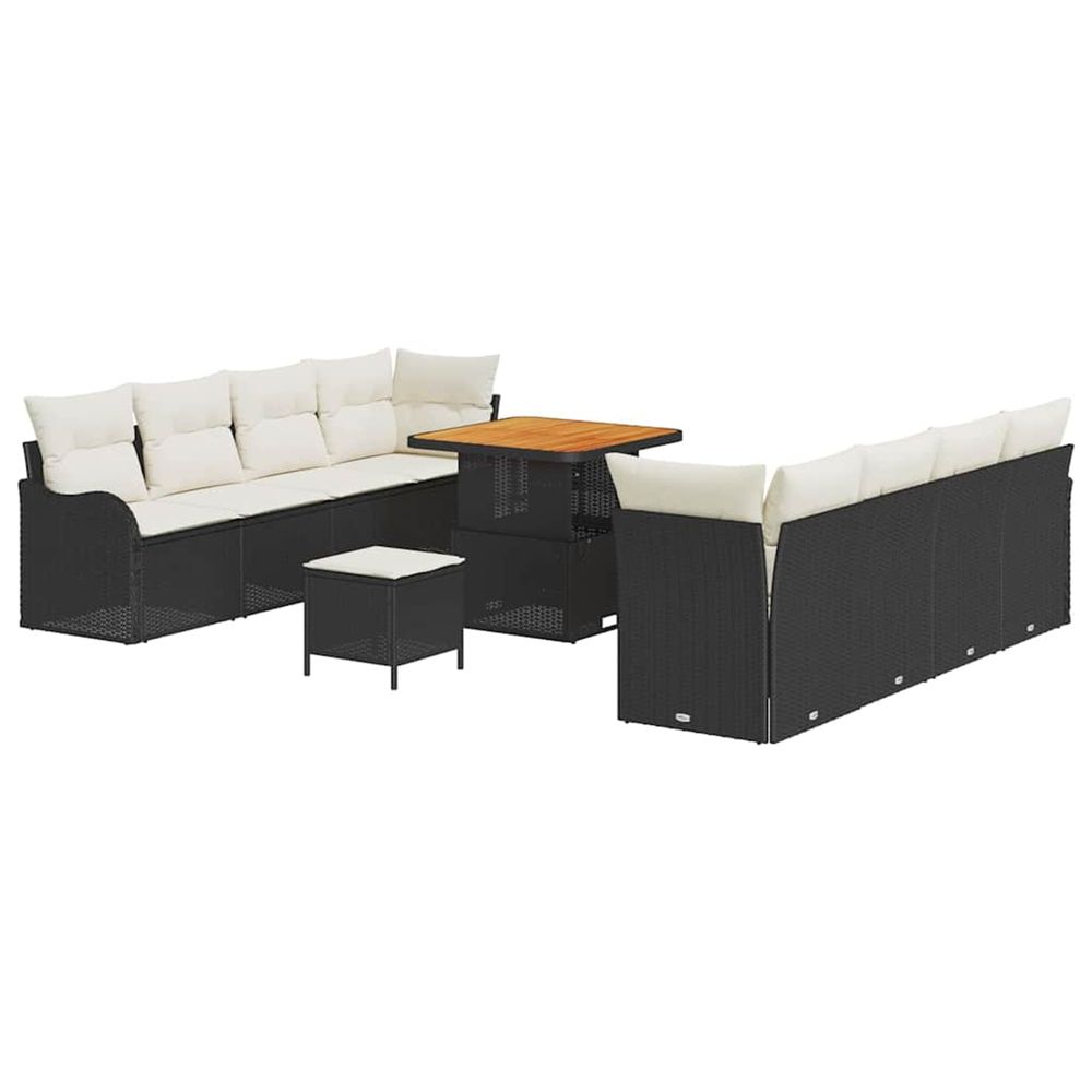 Ensemble de canapé de jardin 11 pc 10-nombre de places