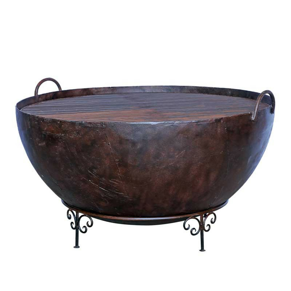 Barbecue flamefusion acier géant 130x79cm