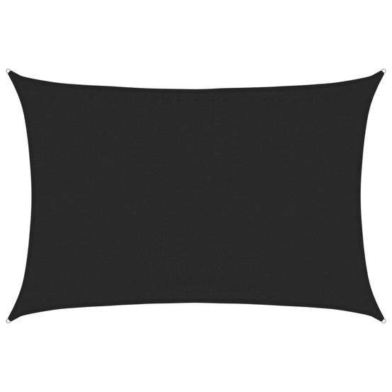 Voile d'ombrage 160 g/m² noir 3,5x5 m pehd