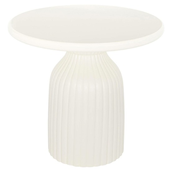 Table d'appoint mudan ivoire 55x55x50cm