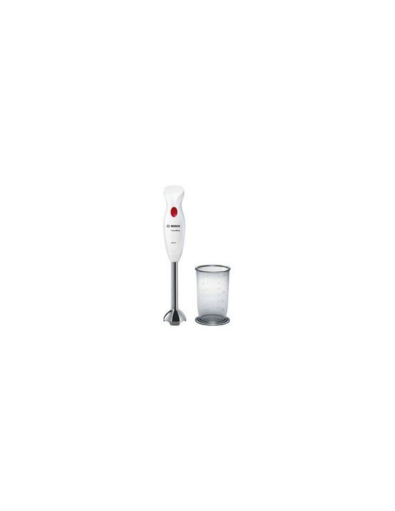 Mixeur plongeant clevermixx-400 w-1 vitesse -pied inox amovible-bol mixeur -blanc - bosch