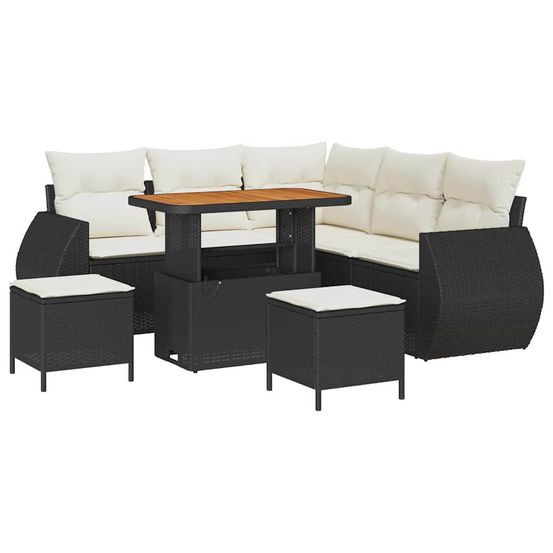 Ensemble de canapé de jardin 8 pc 7-nombre de places
