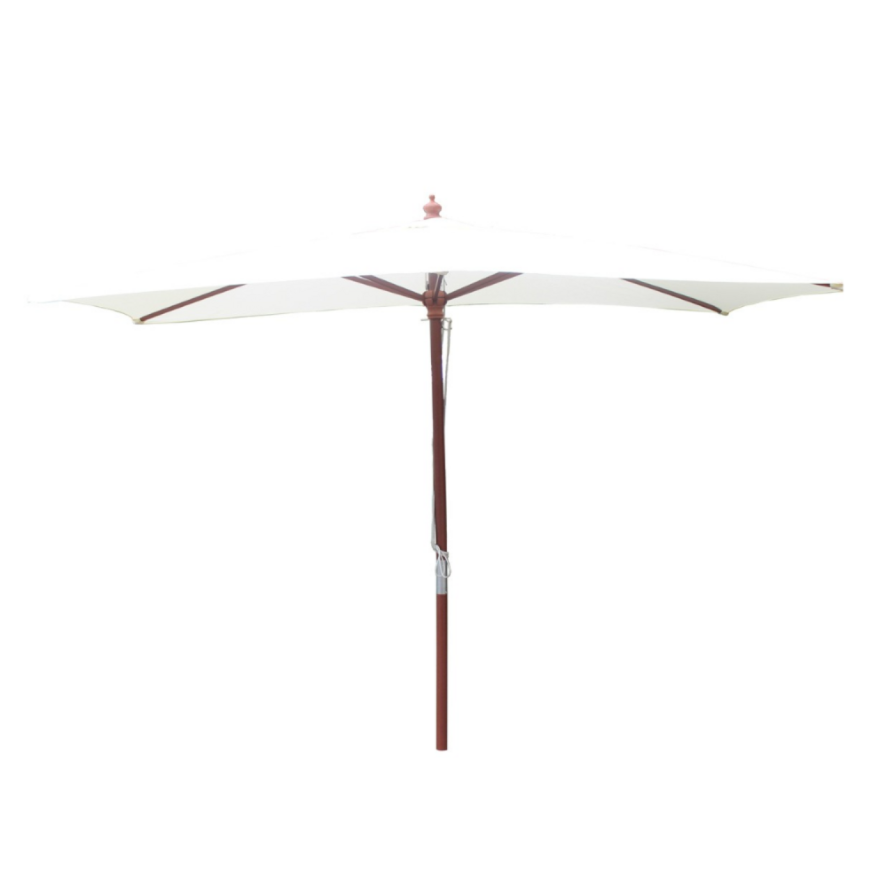 Parasol ecru rectangle 2,97 x 1,91 m pise