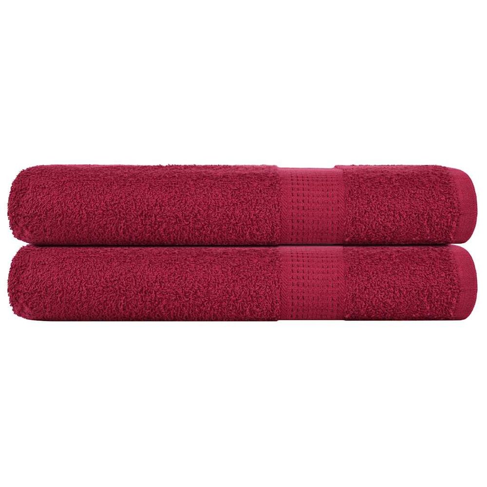 Serviettes frogn 2 pcs bordeaux 100x200 cm 360 g/m²