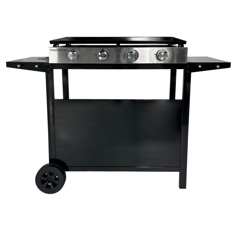 Plancha au gaz mérida 4 brûleurs + chariot