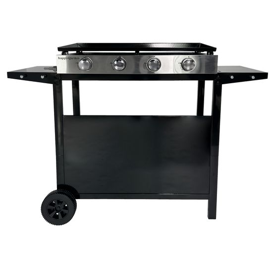 Plancha au gaz mérida 4 brûleurs + chariot