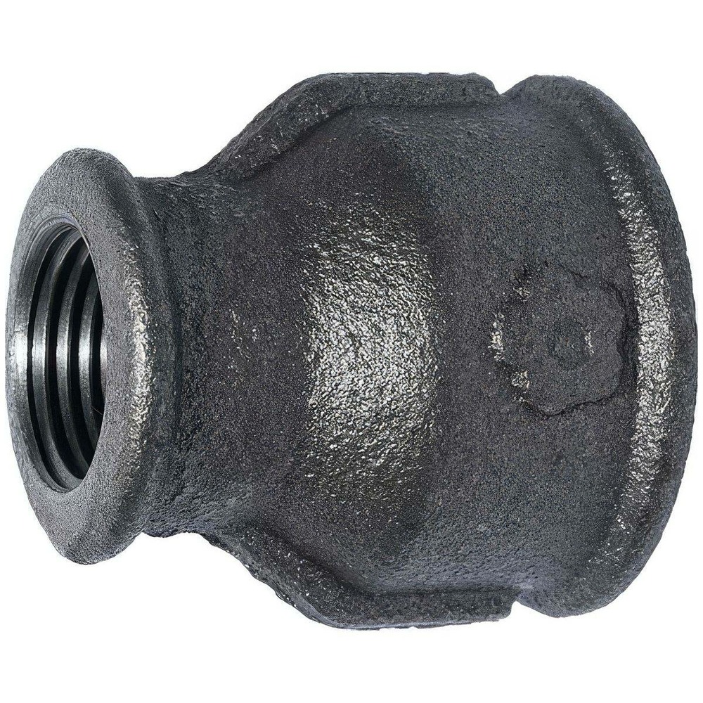 Manchon réduit fonte malléable noir | f/f en 10242 pour tuyauterie - ø a: 1/2''