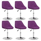 Chaises de salle à manger 6 pcs violet similicuir