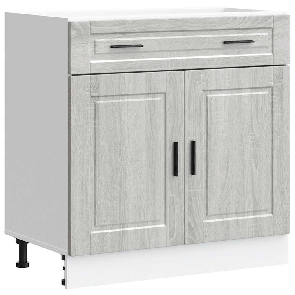 Armoire de cuisine porto sonoma gris bois d'ingénierie