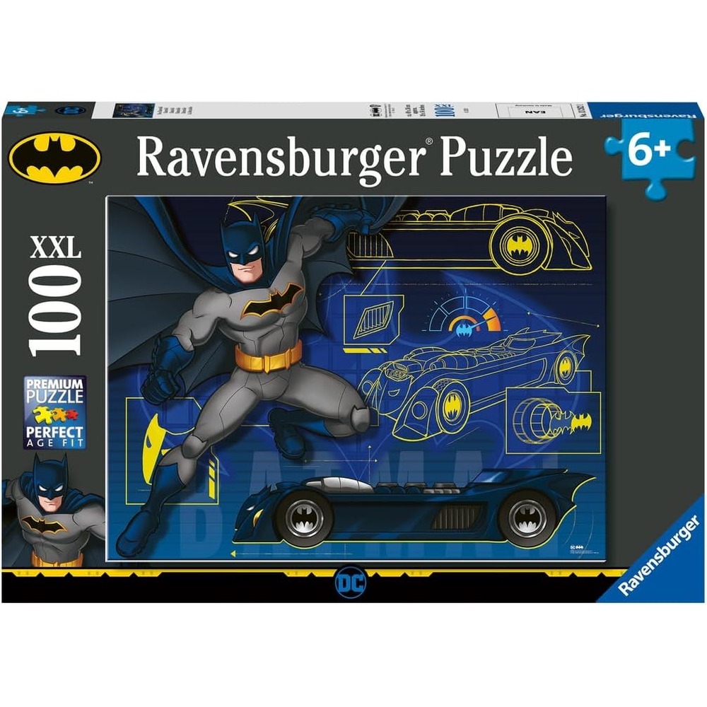 Puzzle la batmobile batman 100 pcs xxl