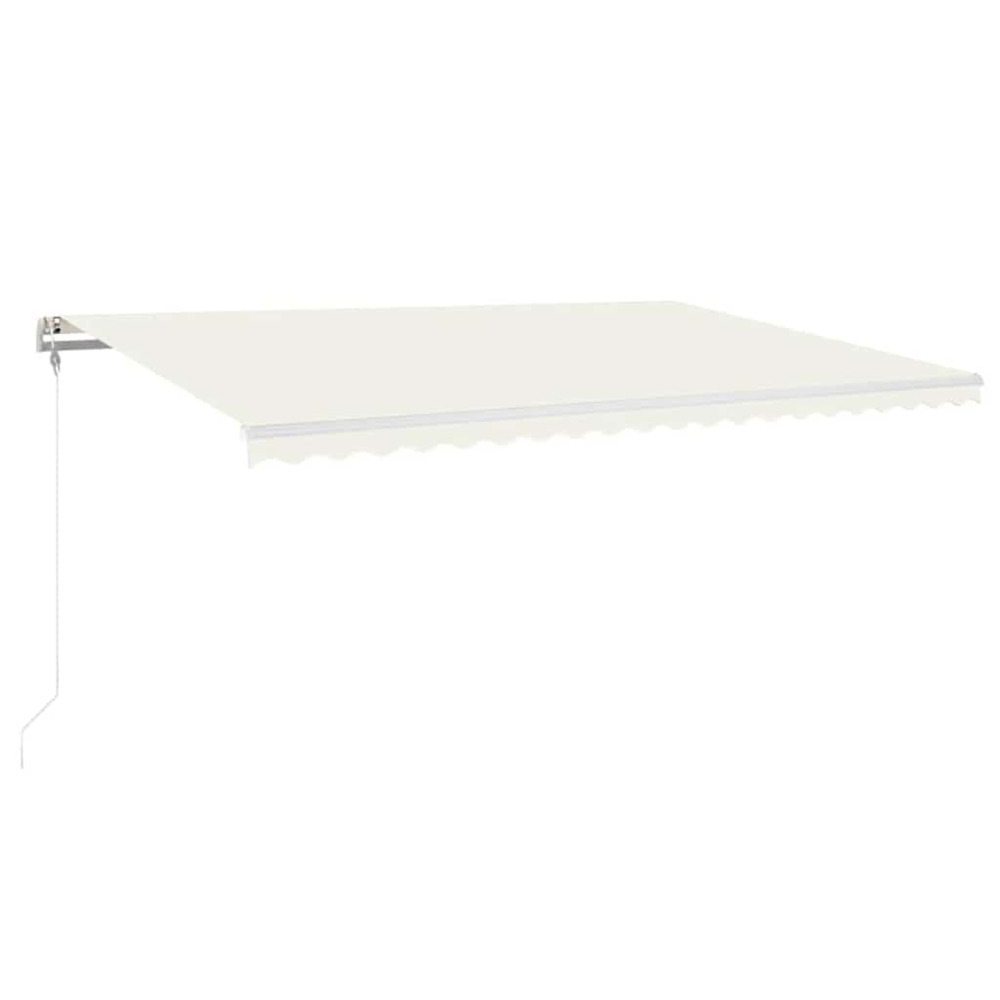 Auvent automatique avec capteur de vent et led 500x300 cm crème