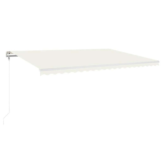 Auvent automatique avec capteur de vent et led 500x300 cm crème