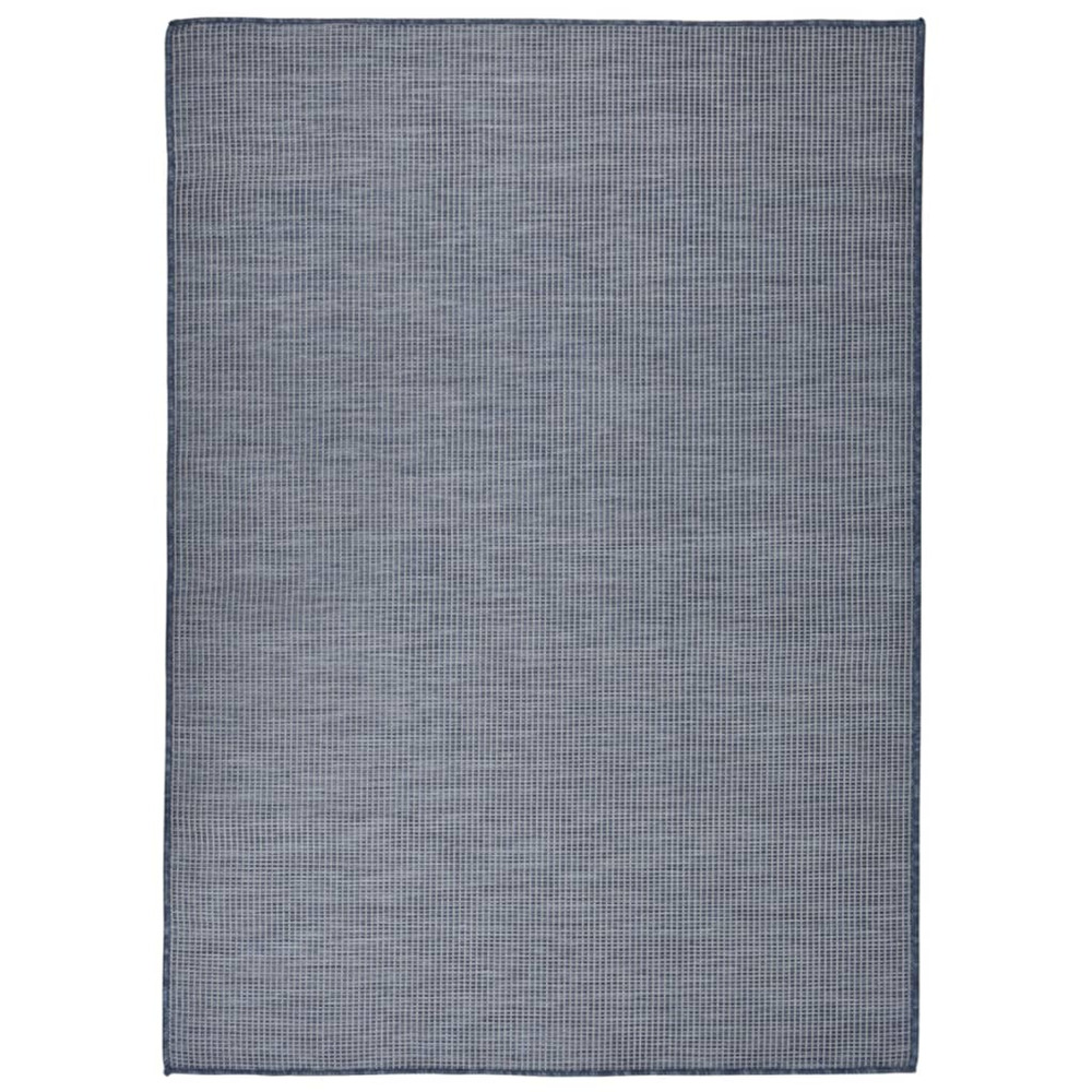 Tapis à tissage plat d'extérieur 200x280 cm bleu