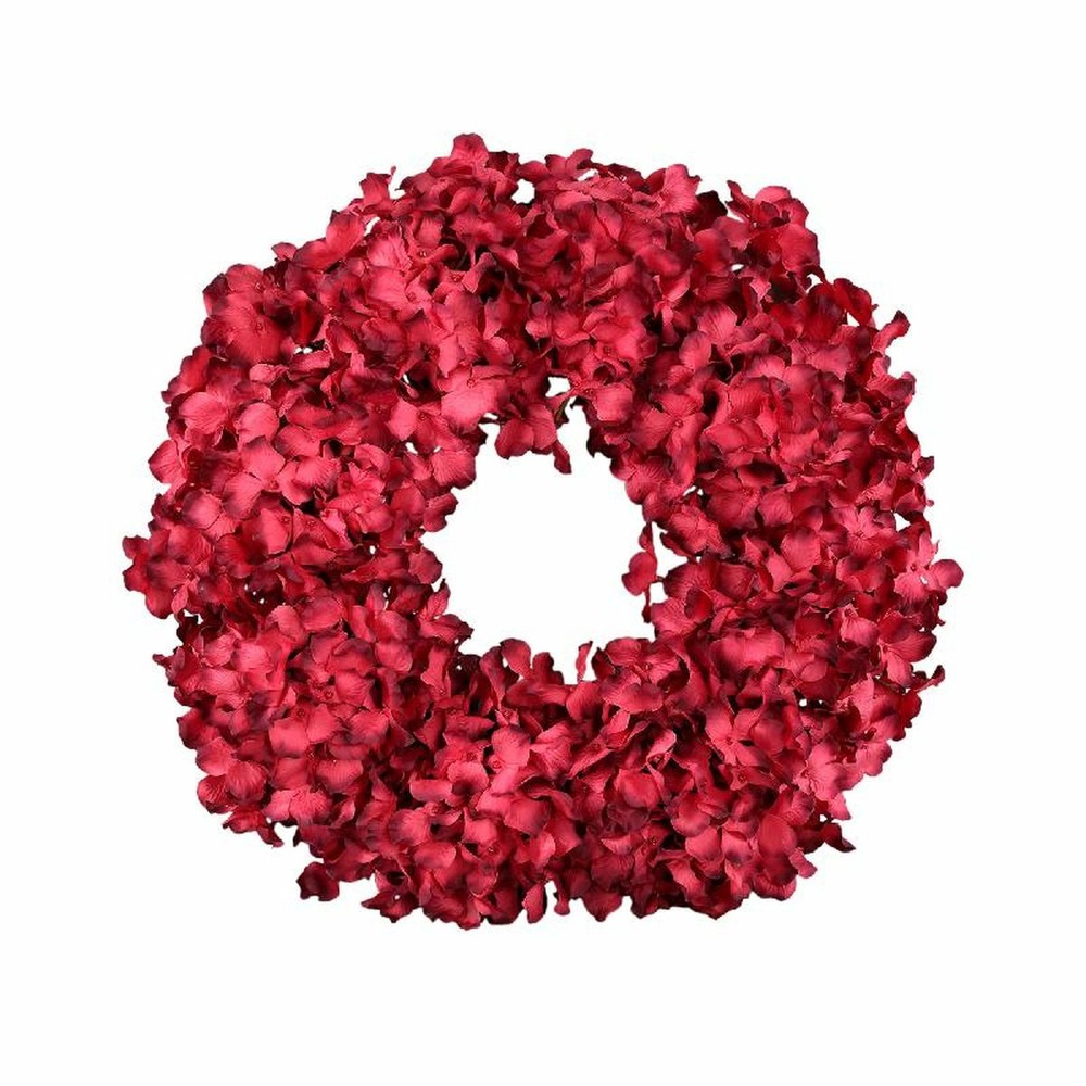 Ptmd couronne de noël wreath - 50x10x50 cm - pe - rose