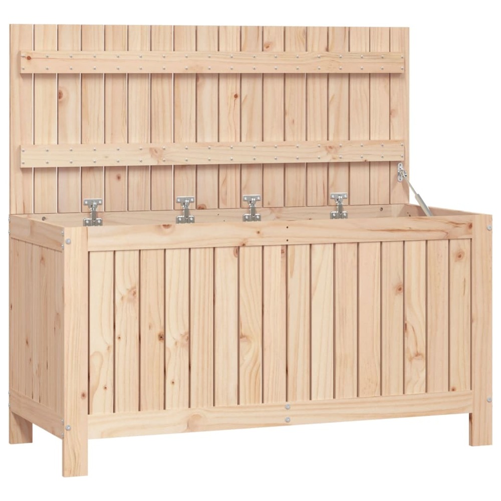 Boîte de rangement de jardin 115x49x60 cm bois massif de pin