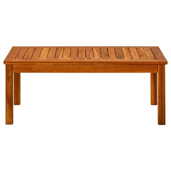 Table basse de jardin 90x50x36 cm bois solide d'acacia