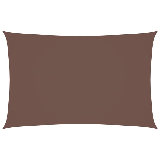 Voile de parasol tissu oxford rectangulaire 5x8 m marron