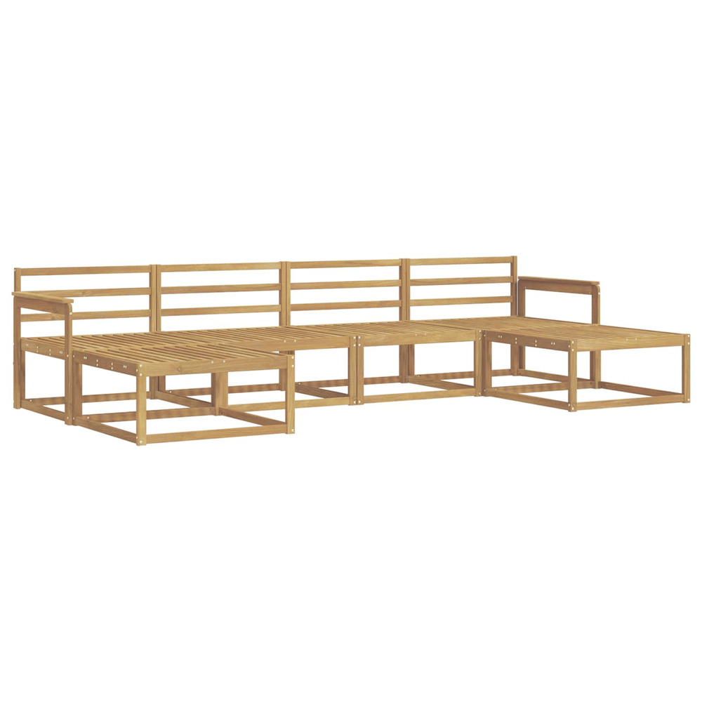 Ensemble de canapés d'extérieur 6 pcs blanc
