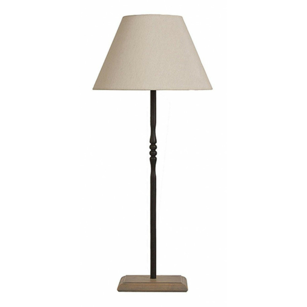 Lampe à poser en métal résine gris - indus interior's