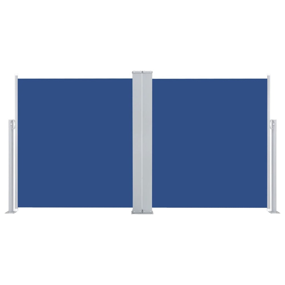 Auvent latéral rétractable bleu 160 x 600 cm