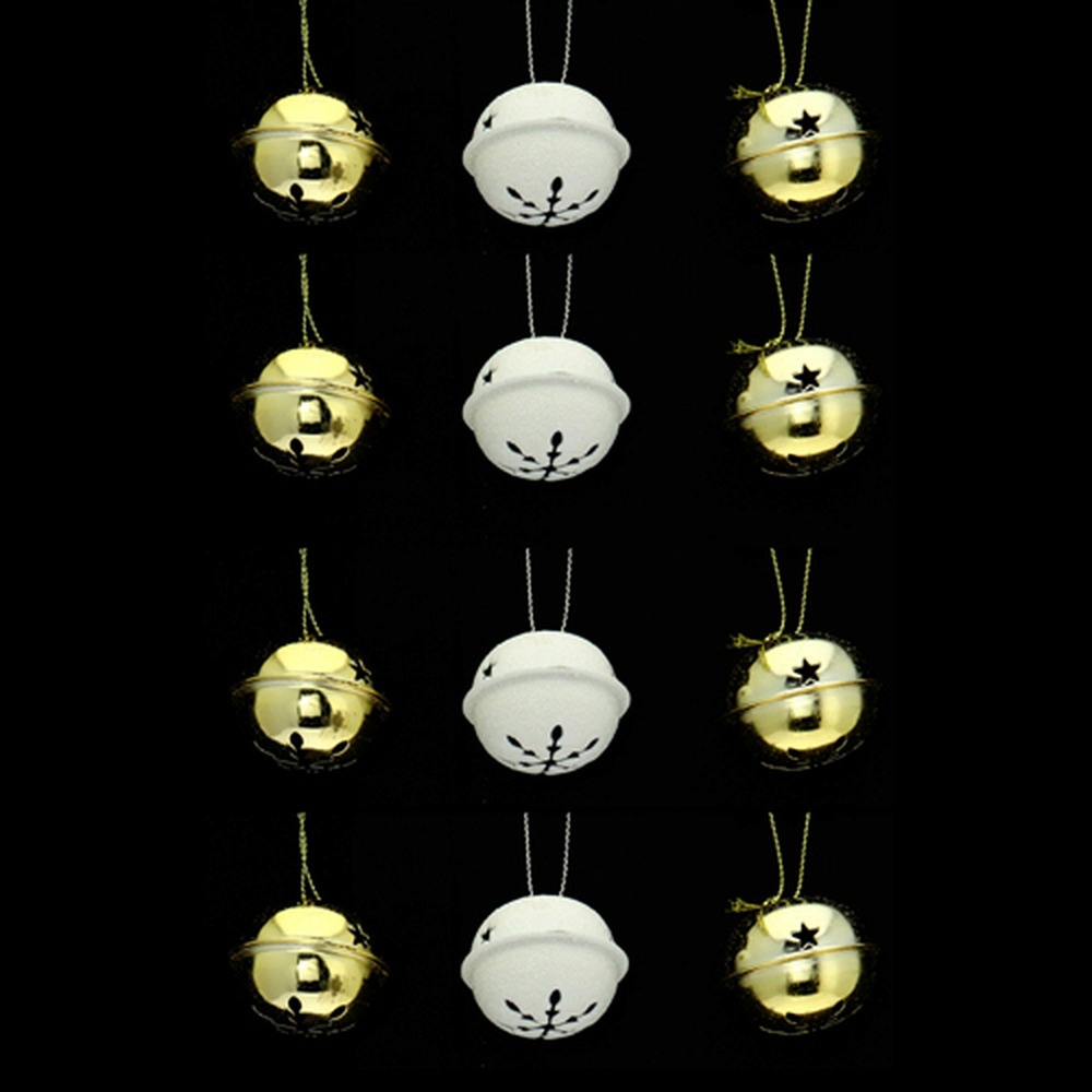 Lot de 12 grelots brillants