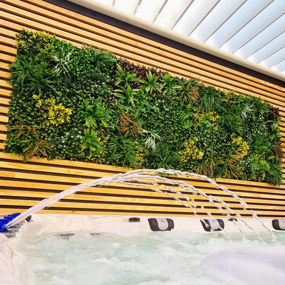 Mur végétal artificiel jungle 1 × 1 m – un décor végétal pour balcon et clôture