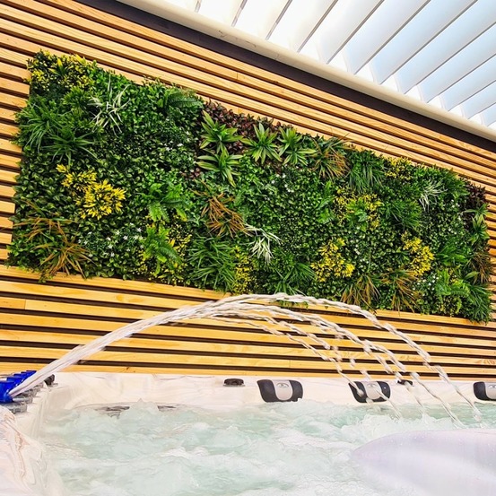 Mur végétal artificiel jungle 1 × 1 m – un décor végétal pour balcon et clôture