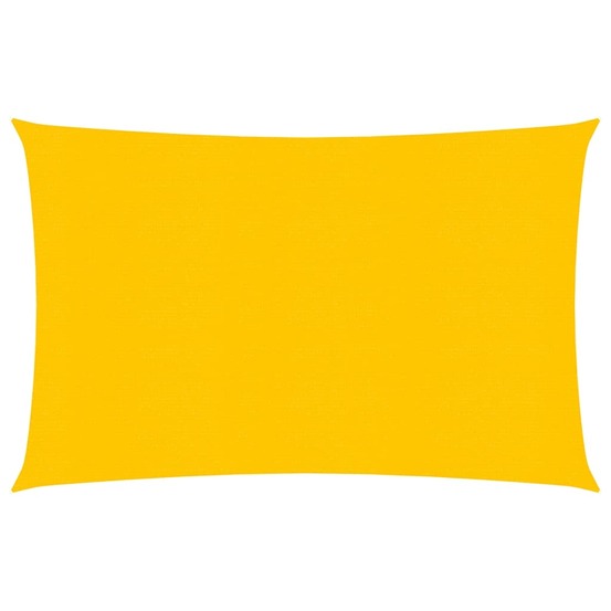 Voile d'ombrage 160 g/m² 3 x 5 m pehd jaune