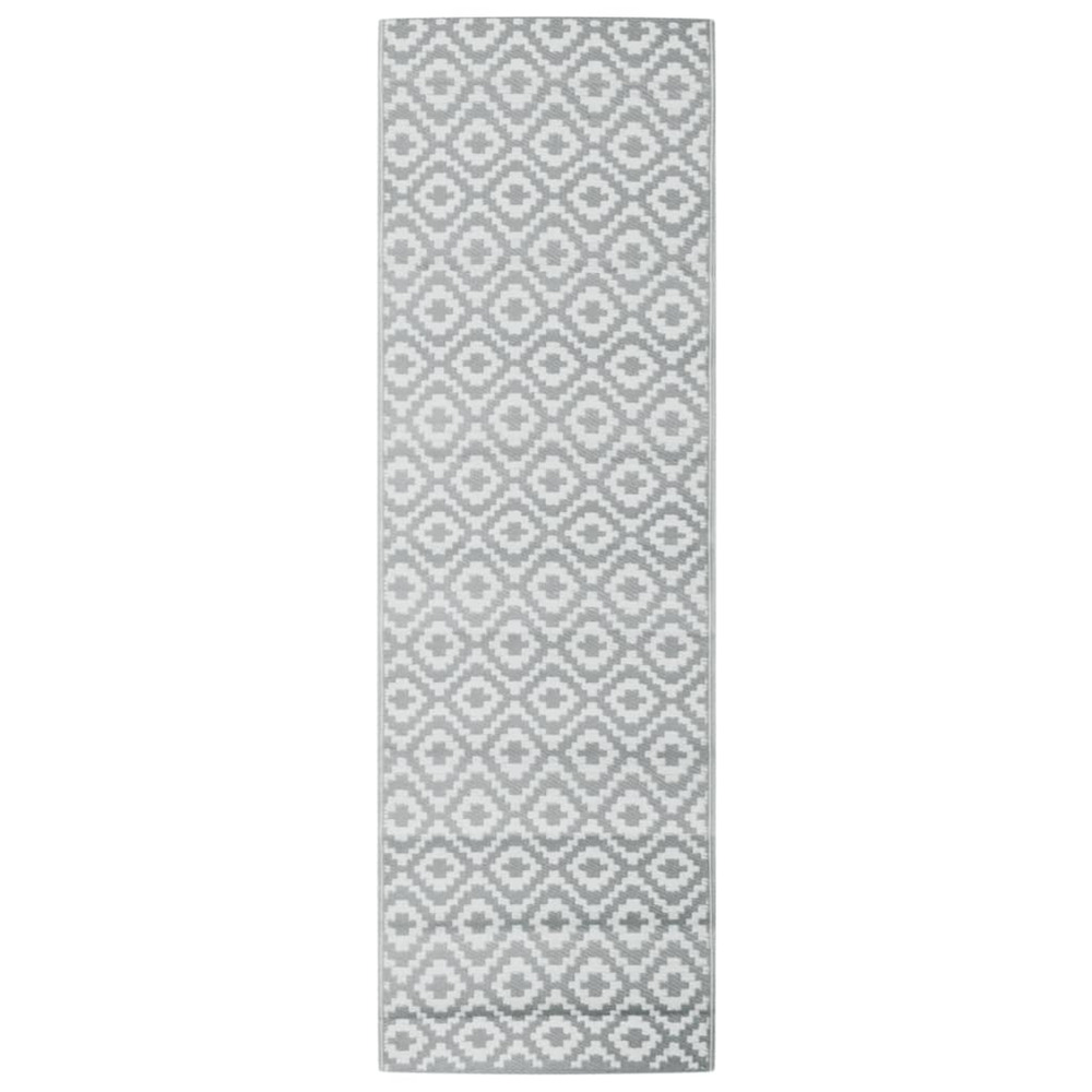 Tapis d'extérieur arakil gris 80 x 250 cm pp